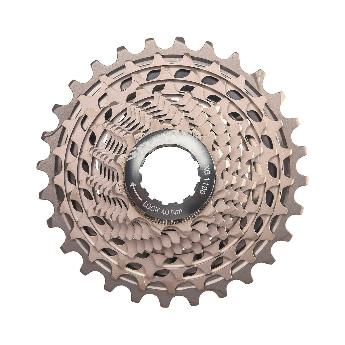 SRAM RED XG-1190 11-fach-Kassette – Hauptbild auf weißem Hintergrund