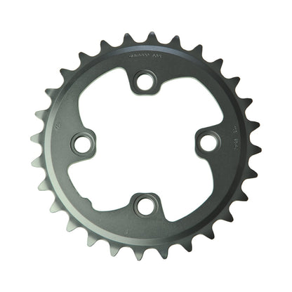 Inneres Kettenblatt SHIMANO XT M785 10-fach, 4-Loch, 64 mm — Ansicht des Kettenblatts vor weißem Hintergrund