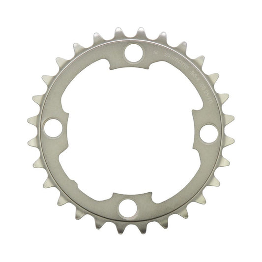 Inneres Kettenblatt SHIMANO XTR M985 10-fach, 4-Loch, 88 mm — Ansicht des Kettenblatts vor weißem Hintergrund