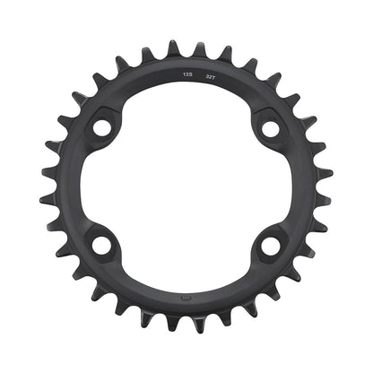 SHIMANO FC-MT610 Kettenblatt für Einfachantrieb, 12-fach, 4-Loch — Ansicht des Kettenblatts vor weißem Hintergrund