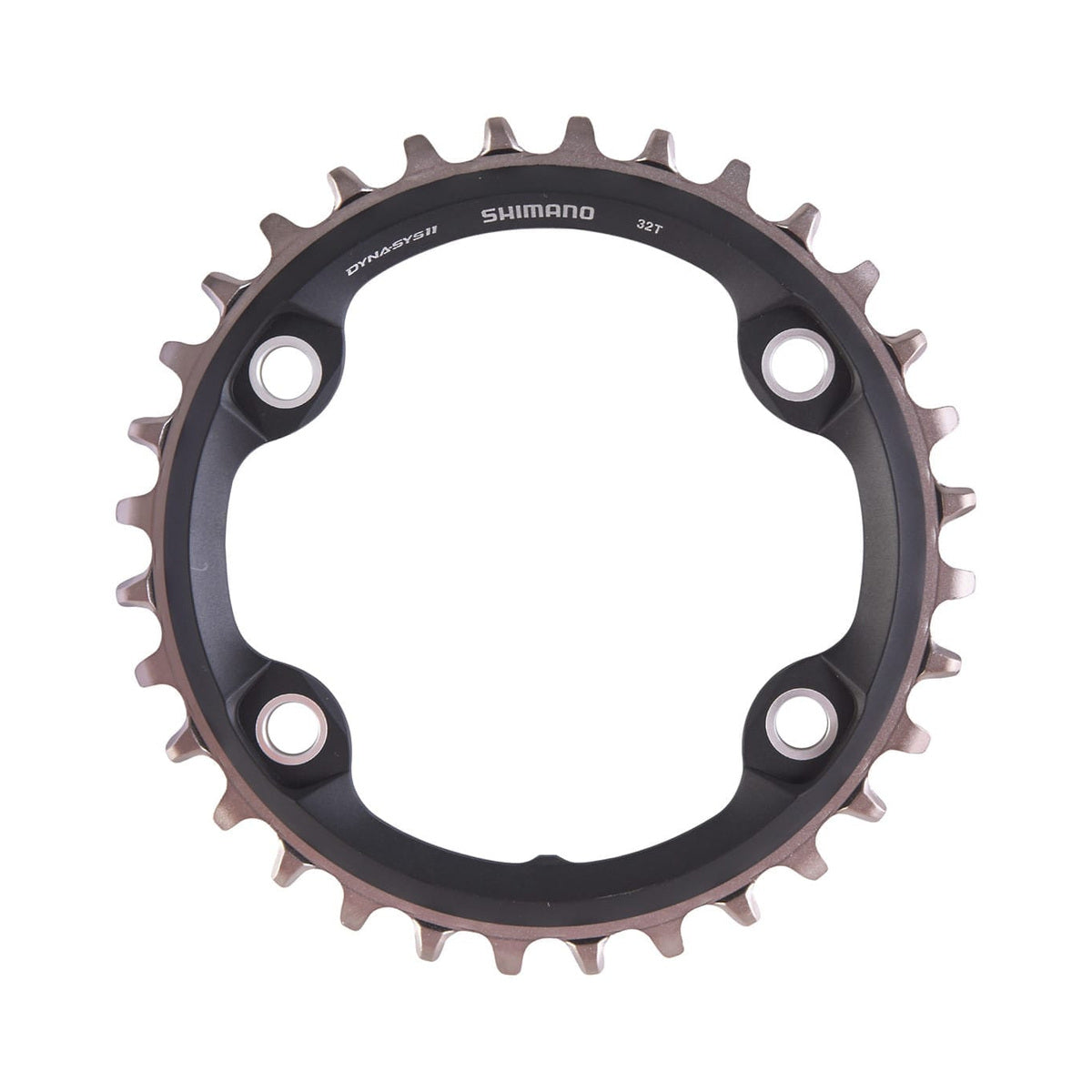 SHIMANO SLX M7000 Kettenblatt für Einfachantrieb, 11-fach, 4-Loch, 96 mm — Ansicht des Kettenblatts vor weißem Hintergrund