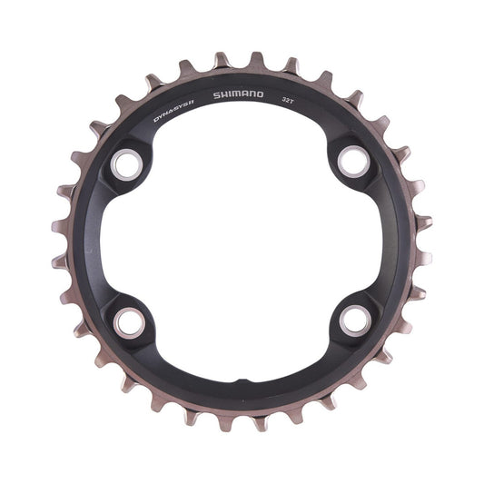SHIMANO SLX M7000 Kettenblatt für Einfachantrieb, 11-fach, 4-Loch, 96 mm — Ansicht des Kettenblatts vor weißem Hintergrund
