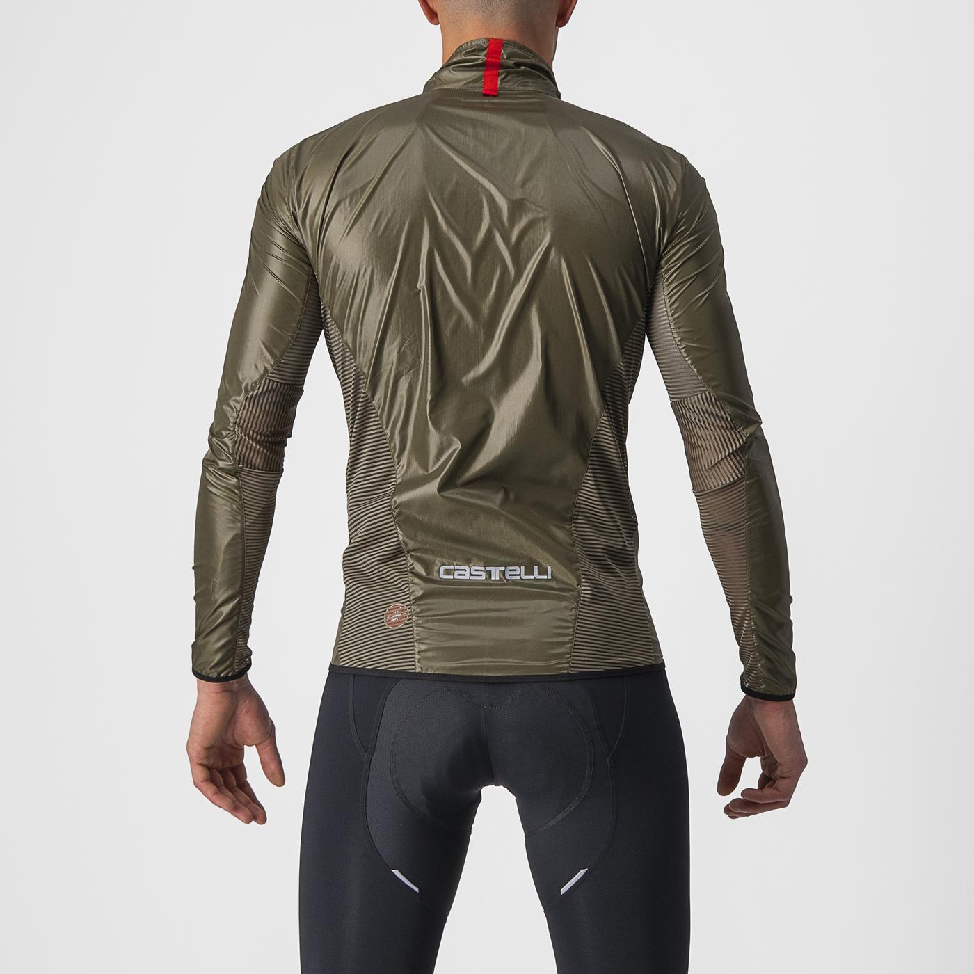 CASTELLI ARIA SHELL Jacke Braun