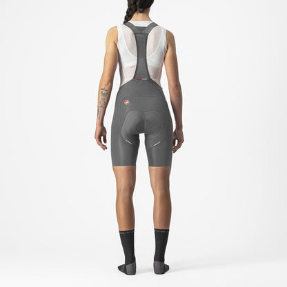 Kurze Trägerhose CASTELLI FREE AERO RC W Damen Grau