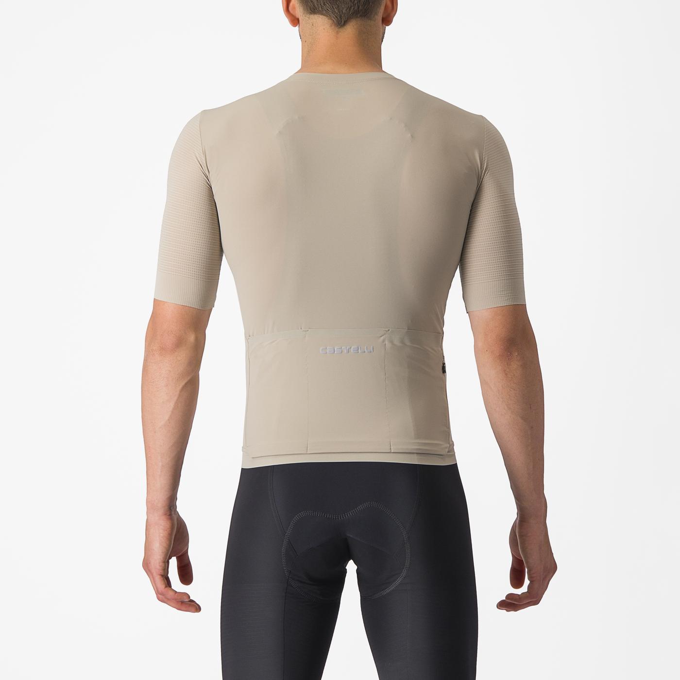 CASTELLI PREMIO Trikot Kurzarm Beige