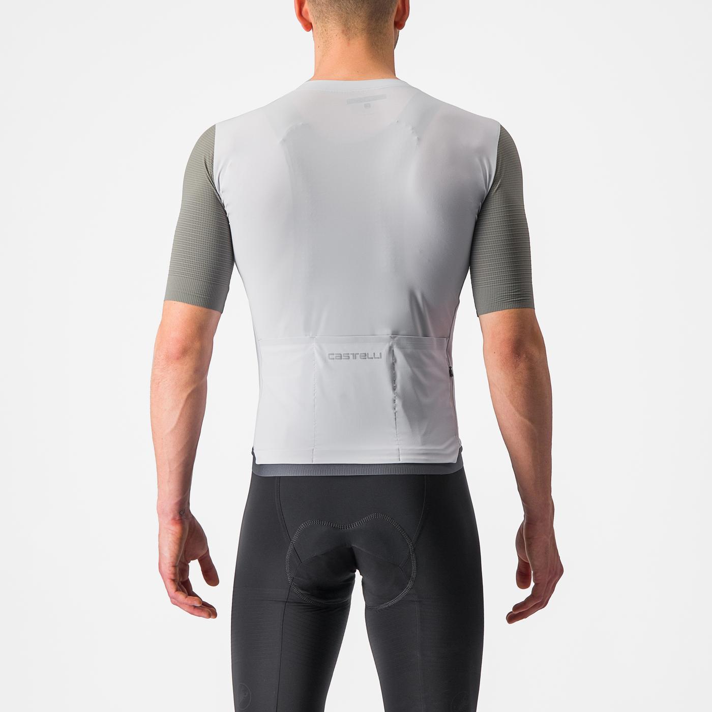 CASTELLI PREMIO Trikot Kurzarm Weiß/Grau
