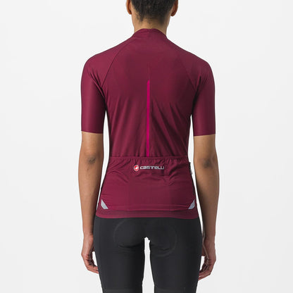Trikot CASTELLI ENDURANCE W Damen Kurzarm Bordeaux