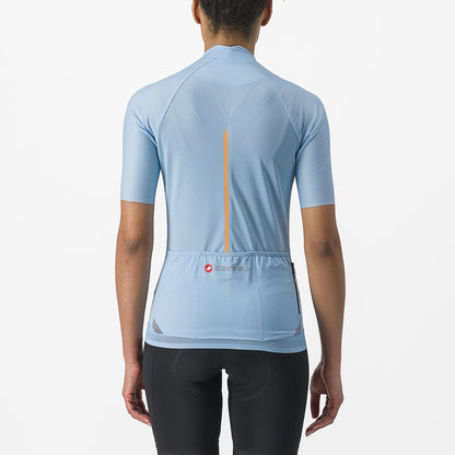 Trikot CASTELLI ENDURANCE W Damen Kurzarm Blau