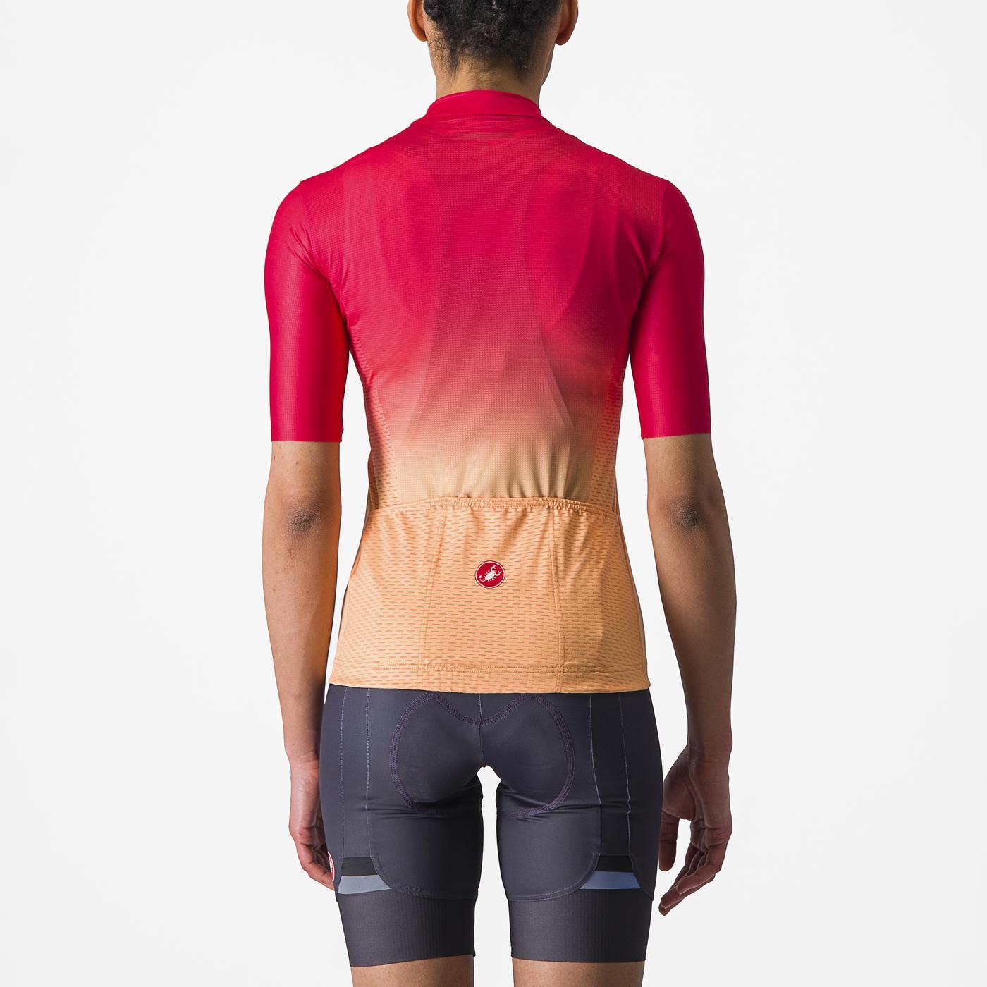 CASTELLI SALITA Damen Trikot Kurzarm Rosa/Orange