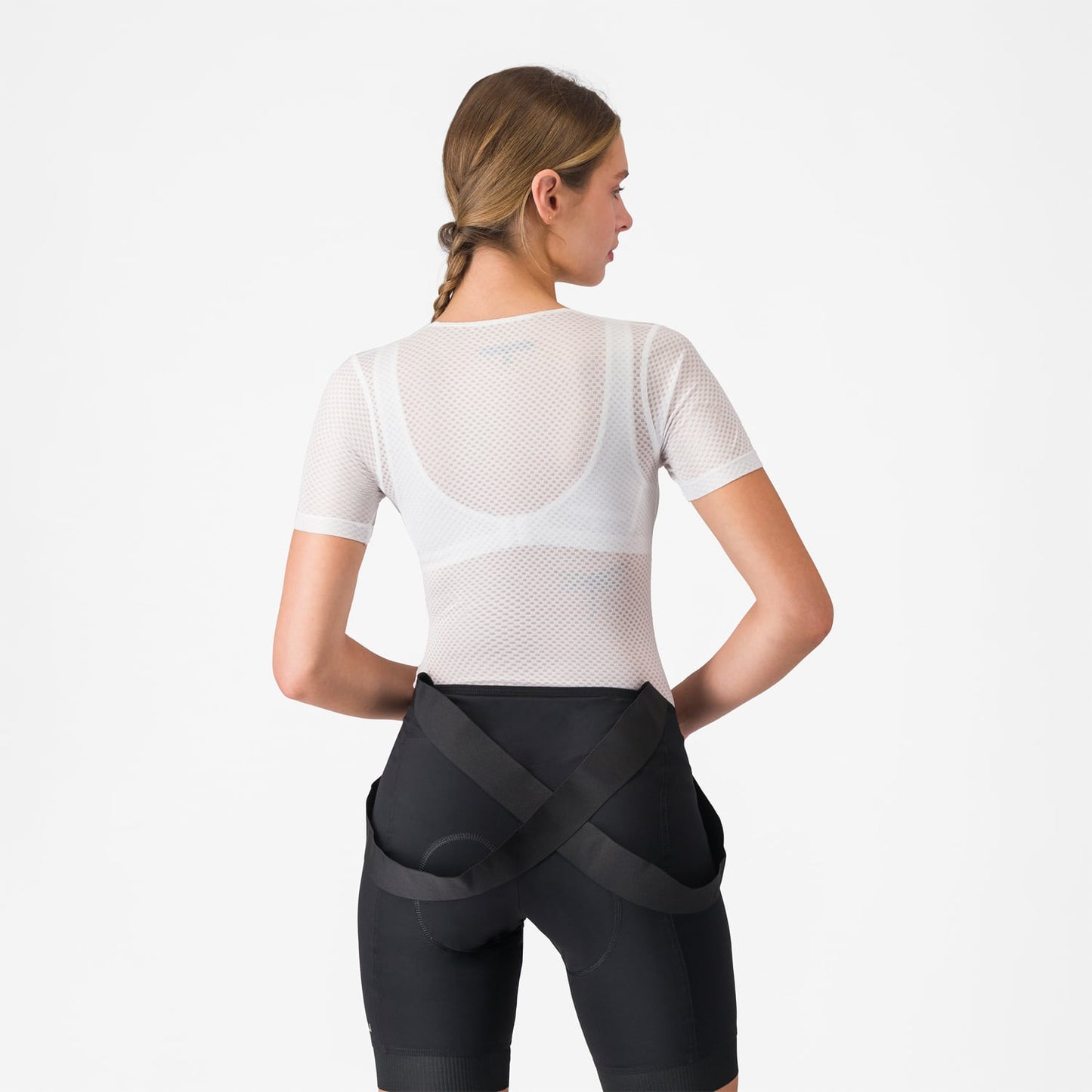 Unterwäsche CASTELLI PRO MESH Damen Kurzarm Weiß