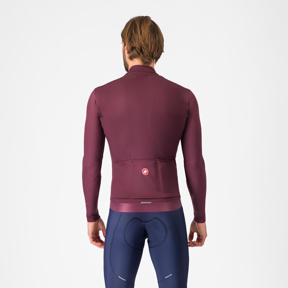 CASTELLI ESPRESSO THERMAL Trikot Langarm Bordeaux