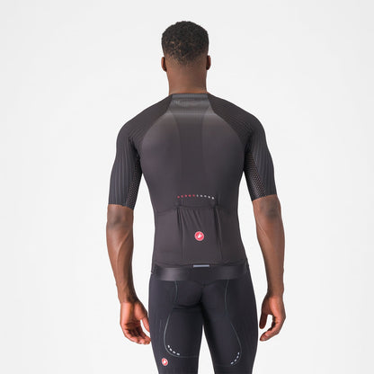 Trikot CASTELLI AERO RACE 8S Kurzarm Schwarz