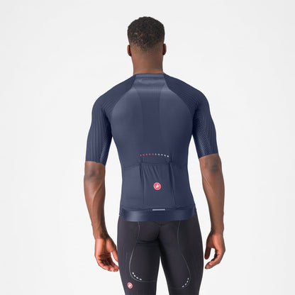 Trikot CASTELLI AERO RACE 8S Kurzarm Marine