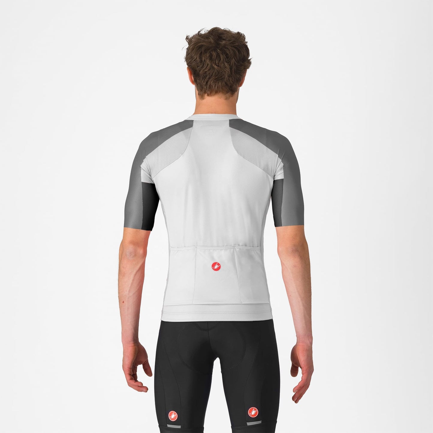 CASTELLI ENTRATA 6 Trikot Kurzarm Weiß/Schwarz