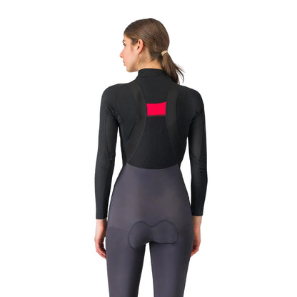 Damen-Unterhemd CASTELLI FLANDERS 2 Langarm Schwarz