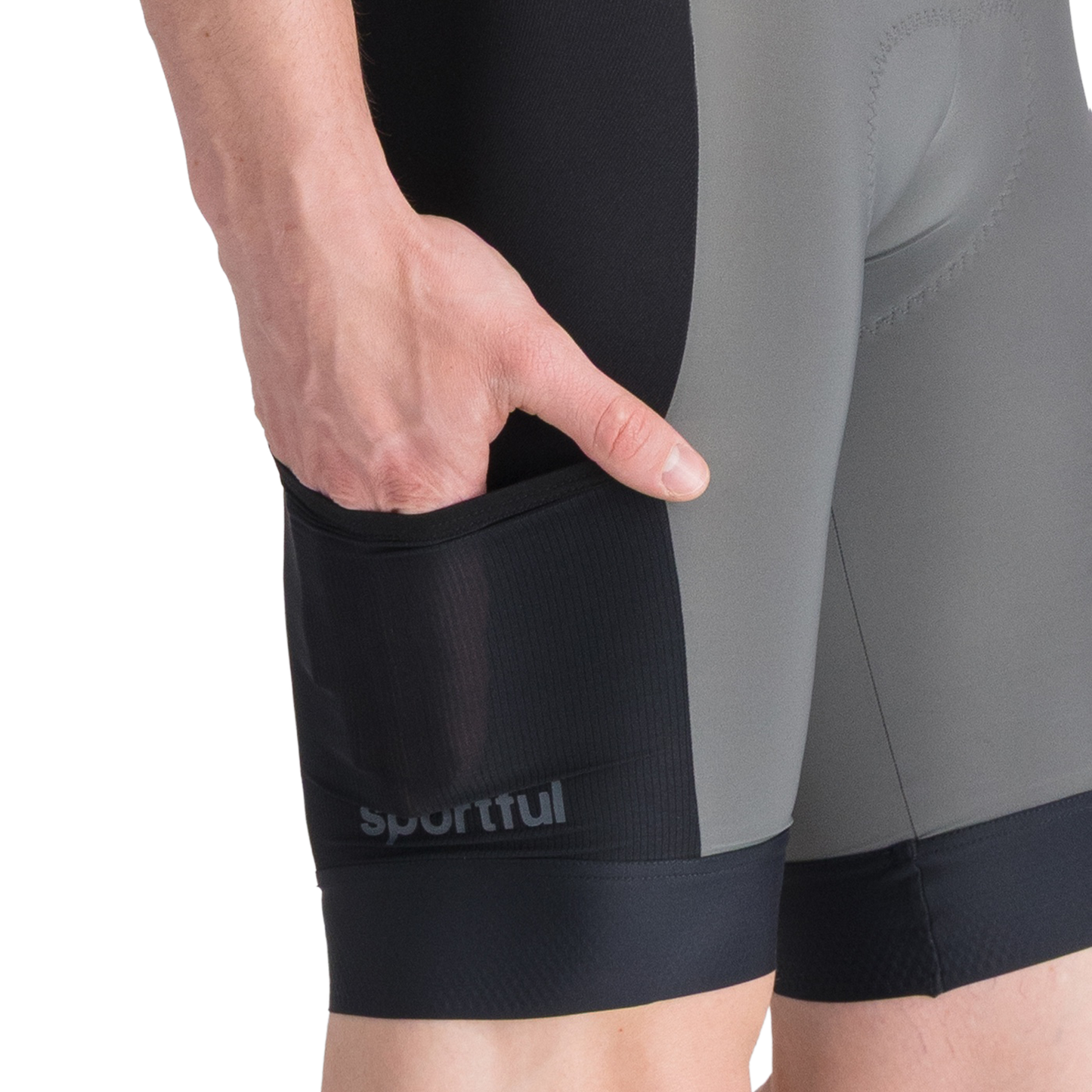 SPORTFUL SUPERGIARA 2 Kurze Trägerhose Grau/Schwarz