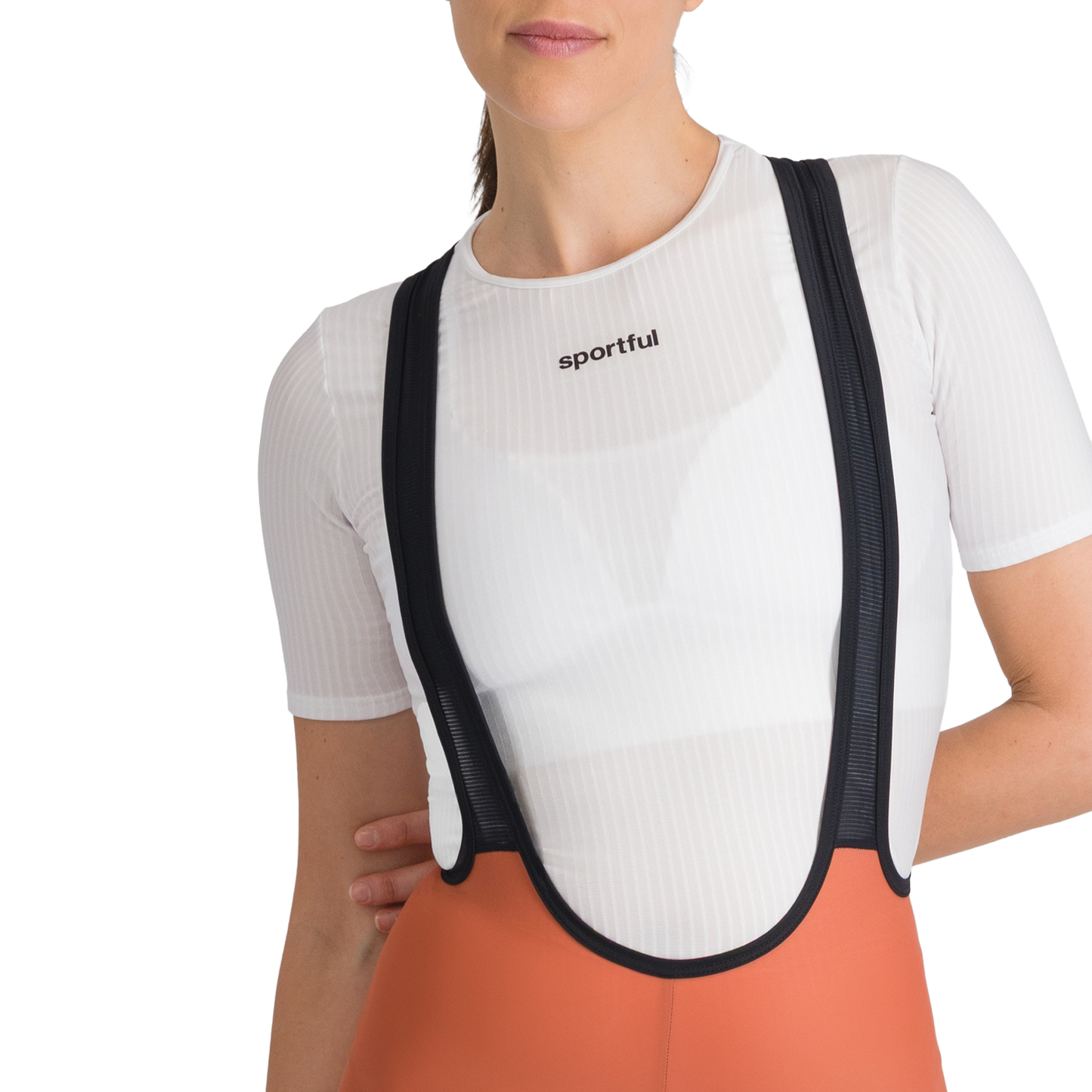 SPORTFUL PULSE Damen Kurze Trägerhose Orange