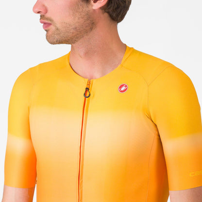 Trikot CASTELLI UPF Kurzarm Orange