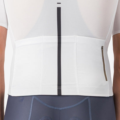 Trikot CASTELLI DRITTONE LOGO Kurzarm Weiß