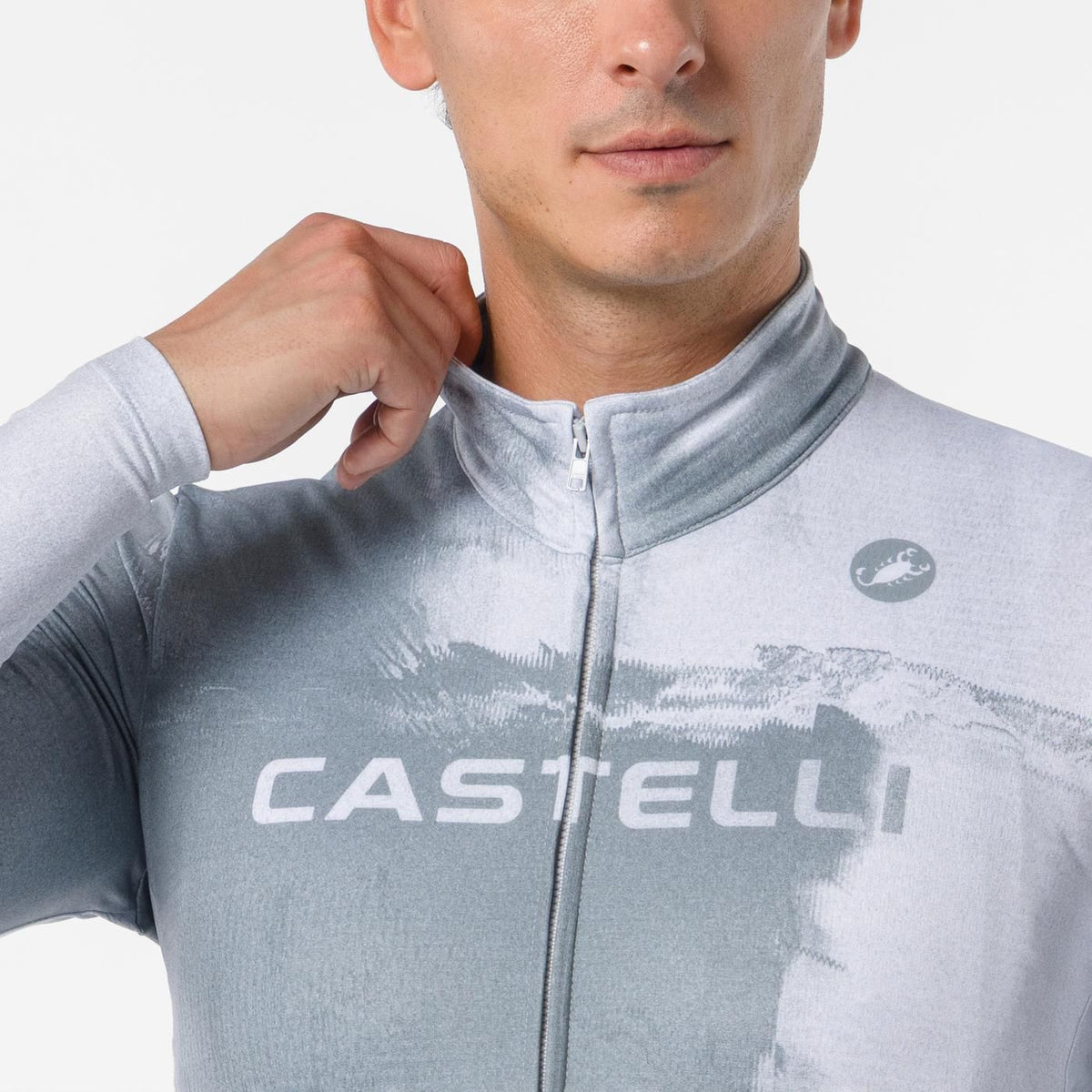 Trikot CASTELLI NEBULA THERMAL Langarm Grau