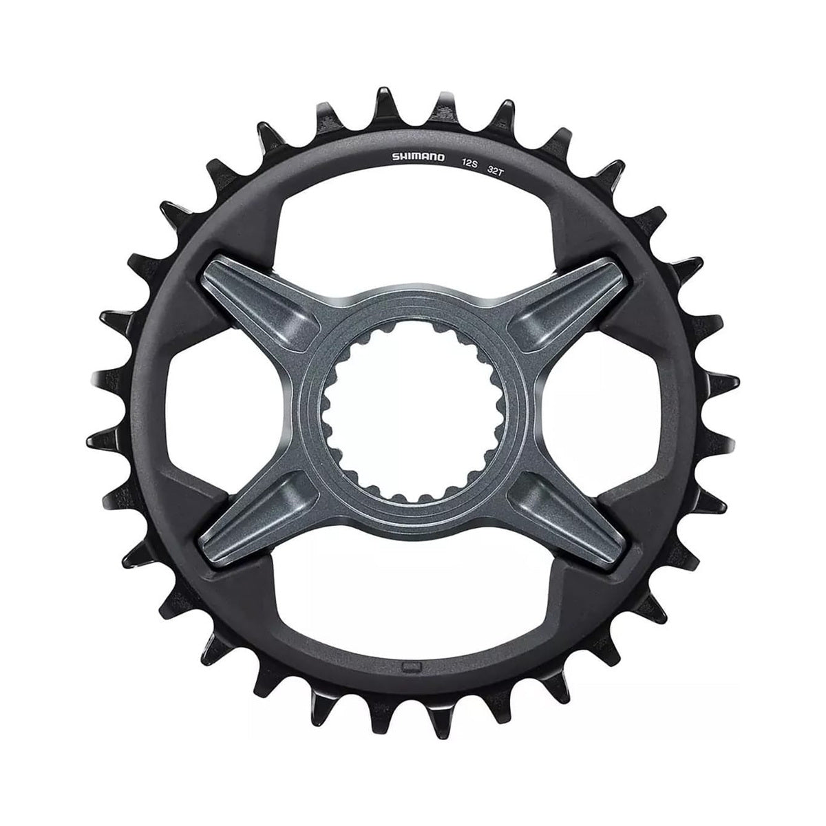 SHIMANO SLX M7100 Kettenblatt für Einfachantrieb, 12-fach, Direct Mount — Ansicht des Kettenblatts vor weißem Hintergrund