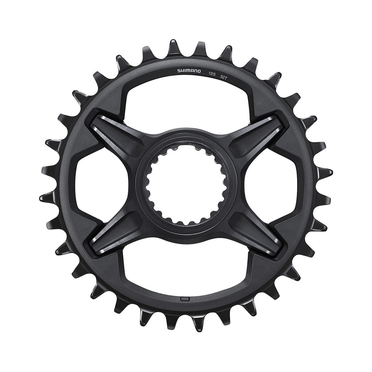 SHIMANO XT M8100 Kettenblatt für Einfachantrieb, 12-fach, Direct Mount — Ansicht des Kettenblatts vor weißem Hintergrund