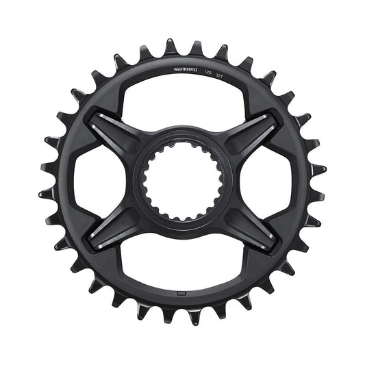 SHIMANO XT M8100 Kettenblatt für Einfachantrieb, 12-fach, Direct Mount — Ansicht des Kettenblatts vor weißem Hintergrund