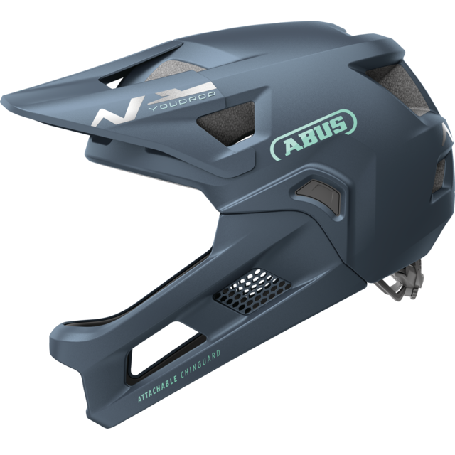ABUS YOUDROP FF Junior Mountainbike-Helm, Midnight Blau