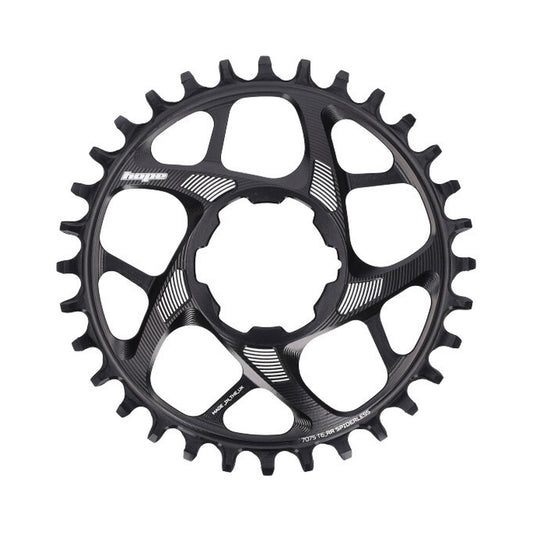 Plateau Mono HOPE R22 9/10/11/12V Direct Mount Noir — vue du plateau sur fond blanc