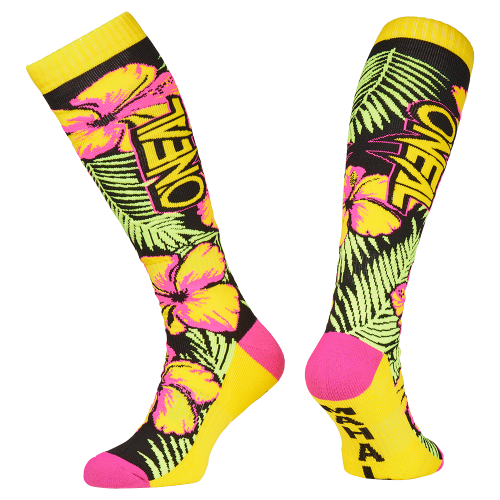 O'NEAL PRO MX ISLAND Socken Rosa/Grün/Gelb