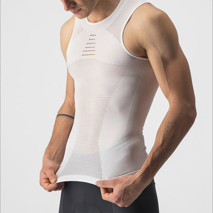 Unterhemd CASTELLI CORE SEAMLESS Ärmellos Weiß