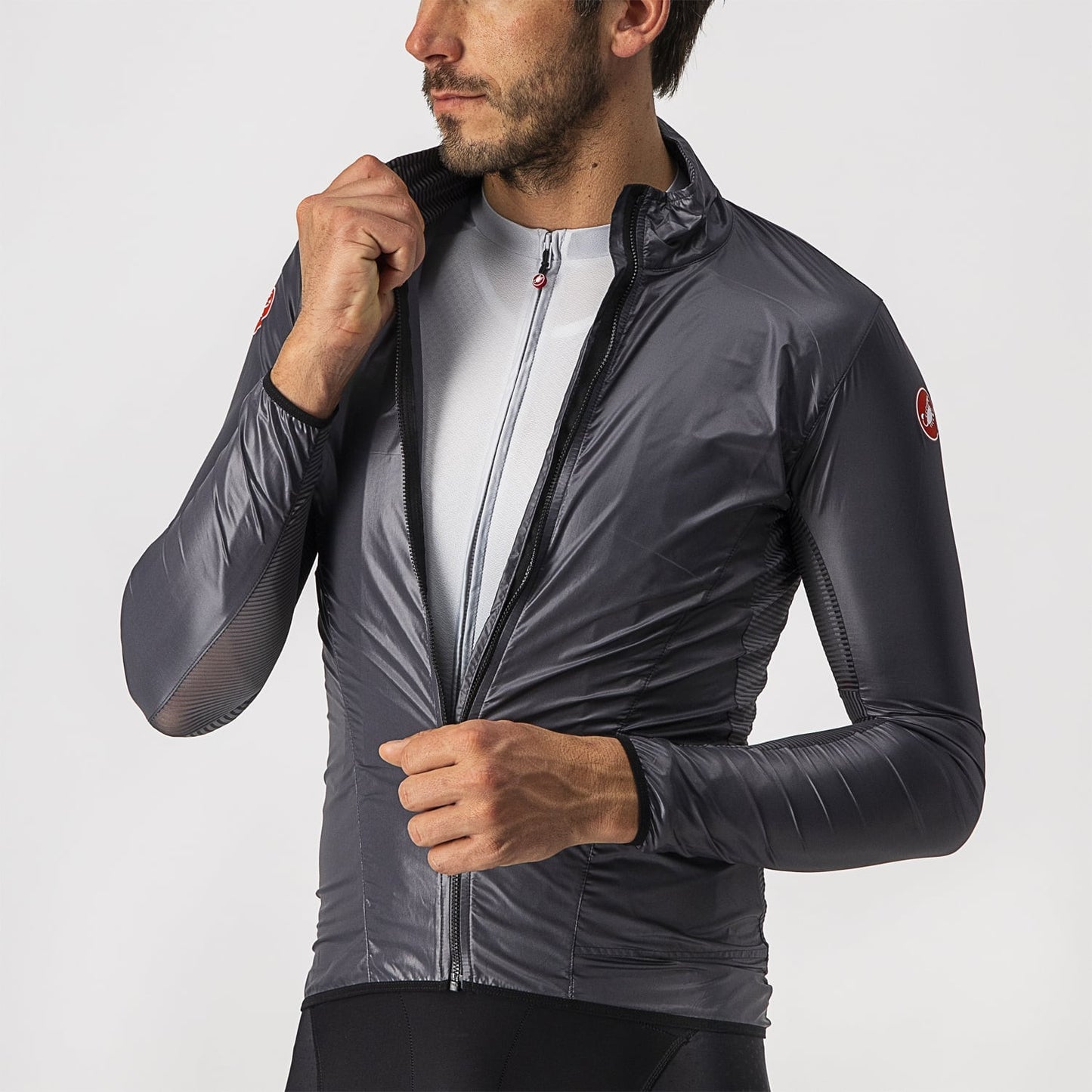 CASTELLI ARIA SHELL Jacke Dunkelgrau