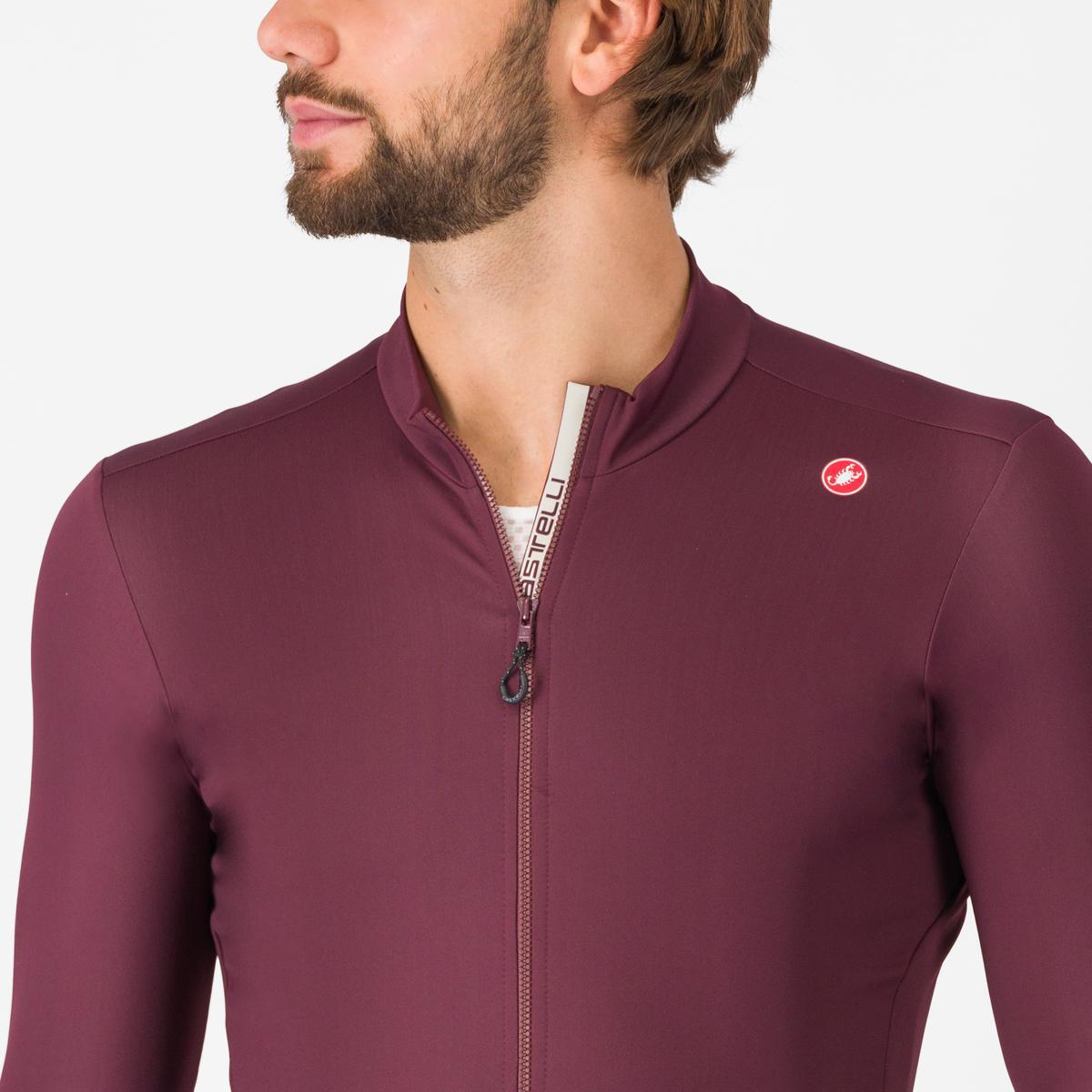 CASTELLI ESPRESSO THERMAL Trikot Langarm Bordeaux