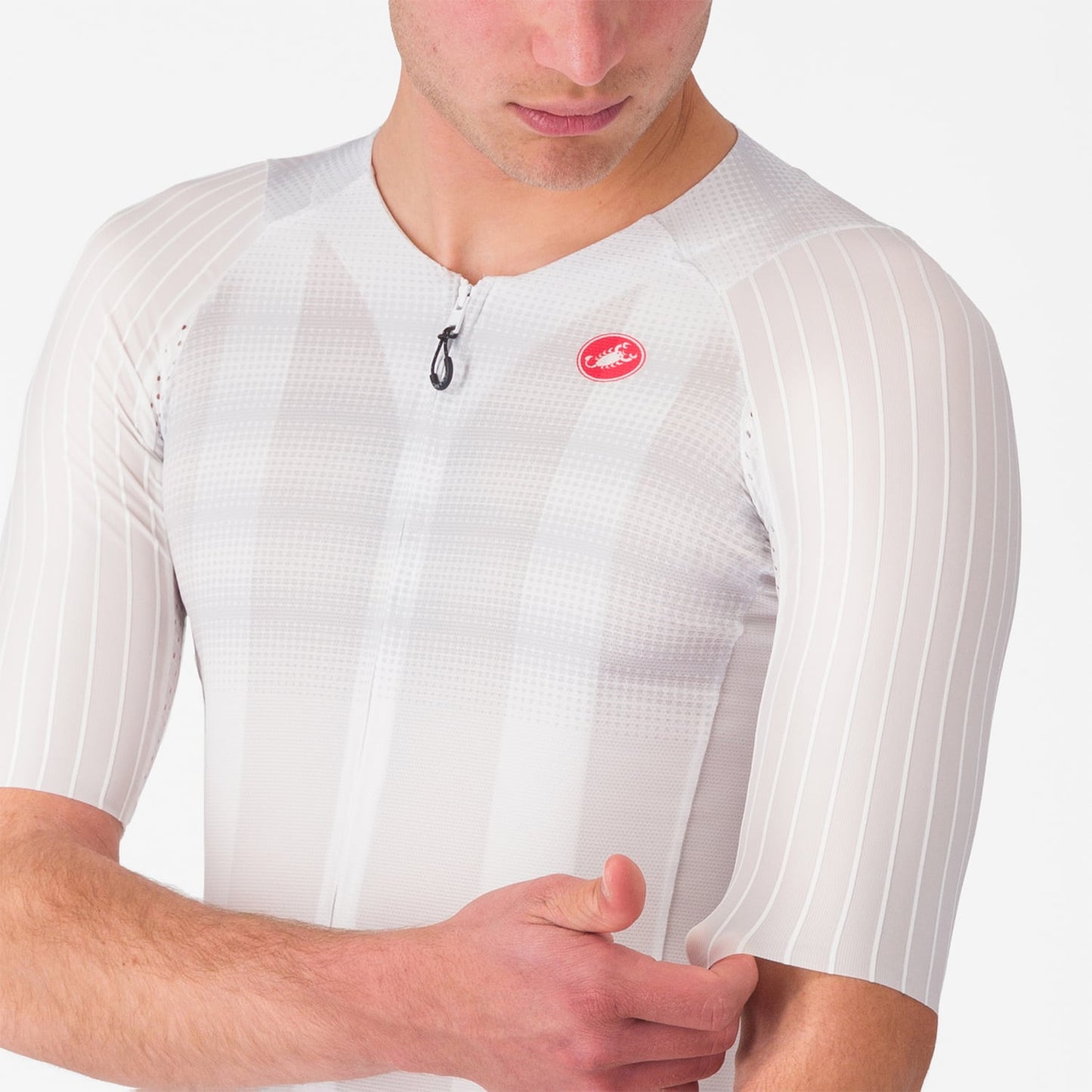 CASTELLI AERO RACE 8S Trikot Kurzarm Weiß