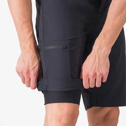 Short CASTELLI UNLIMITED ADVENTURE BAGGY Schwarz