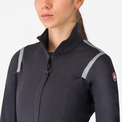 Jacke CASTELLI PERFETTO RoS 3 Damen Schwarz/Schwarz Reflex