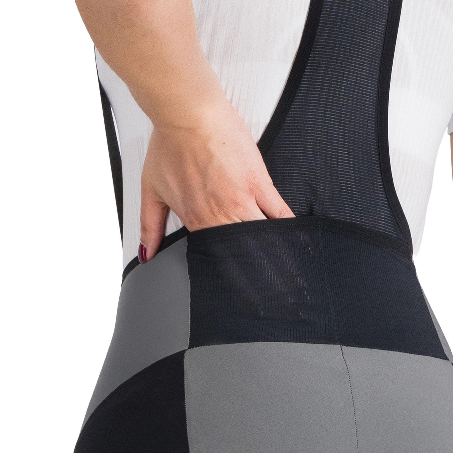 SPORTFUL SUPERGIARA 2 Damen Kurz Trägerhose Grau/Schwarz