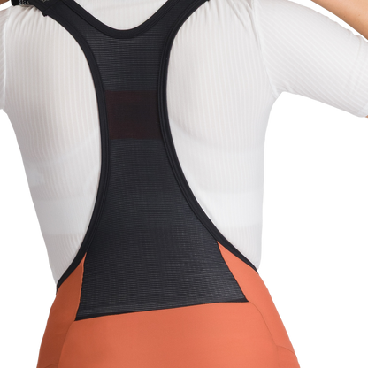 Kurze Radhose mit Trägern SPORTFUL PULSE Damen Orange