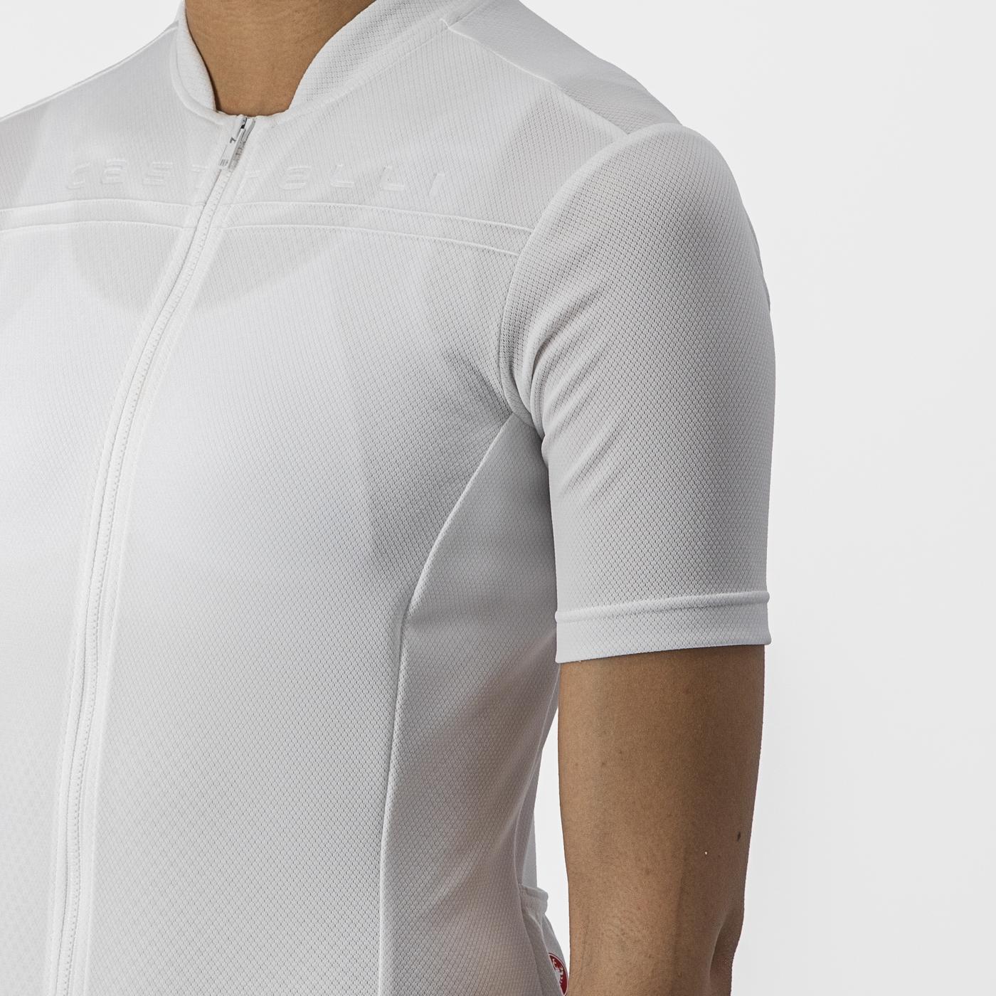 Trikot CASTELLI ANIMA 4 Kurzarm Frau Weiß