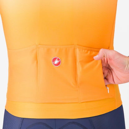Trikot CASTELLI UPF Kurzarm Orange