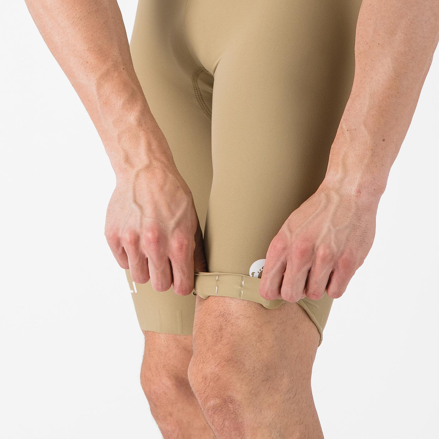 CASTELLI ESPRESSO 2 Kurze Trägerhose Beige Elmwood