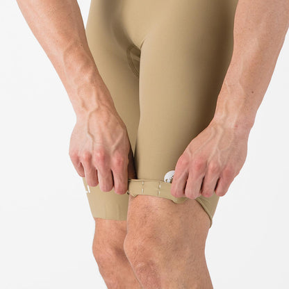 Kurze Trägerhose CASTELLI ESPRESSO 2 Beige Elmwood