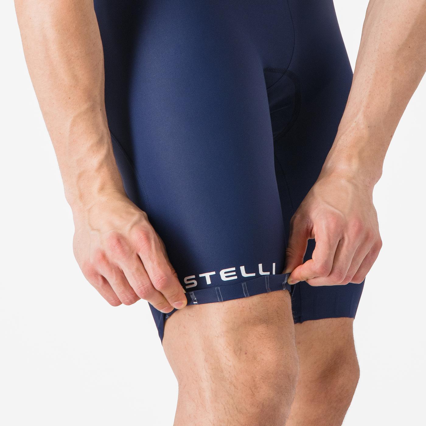CASTELLI ESPRESSO 2 Kurze Trägerhose Blau