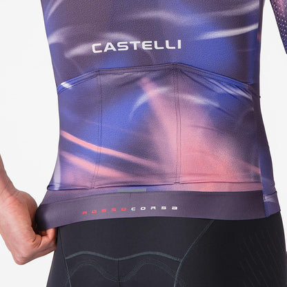 Trikot CASTELLI AERO RACE 8S Kurzarm Violett