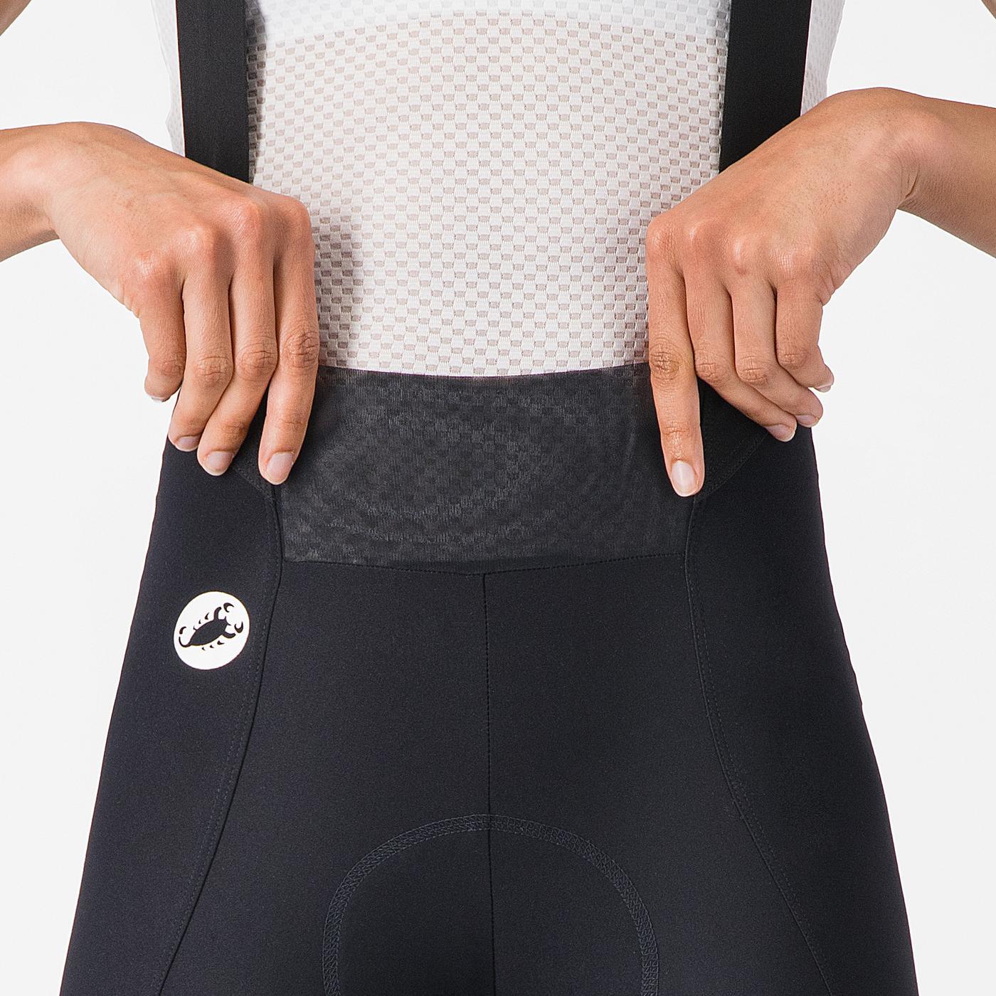 CASTELLI ESPRESSO 2 W DT Damen Kurz Trägerhose Schwarz