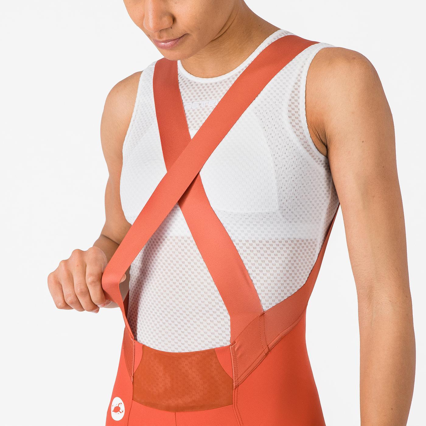 CASTELLI ESPRESSO 2 W DT Frau Paprika Kurze Trägerhose