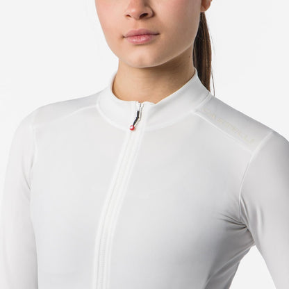 CASTELLI ESPRESSO THERMAL 2 Langarmtrikot Damen Elfenbein