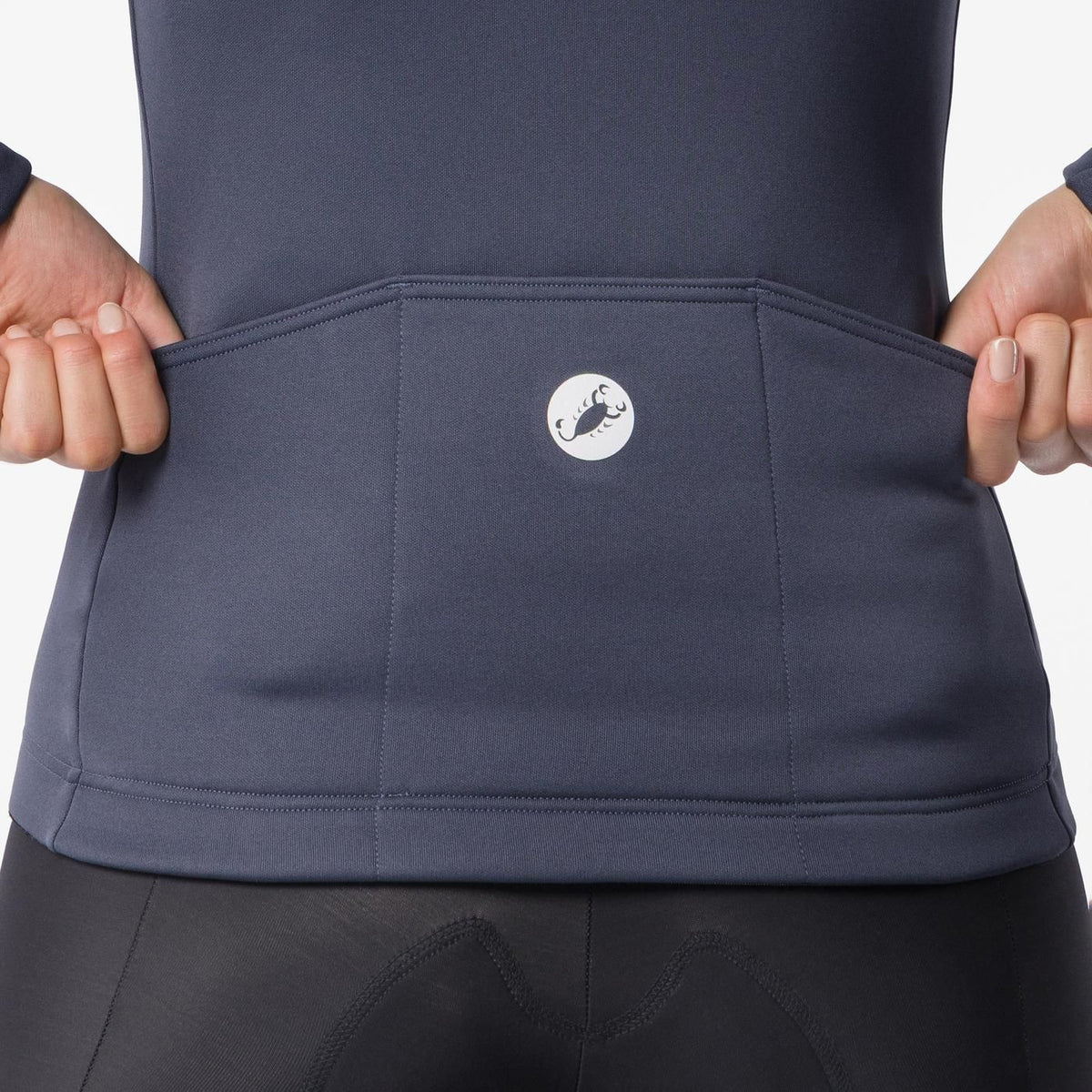 Trikot CASTELLI SINERGIA 3 FZ Langarm Damen Blau