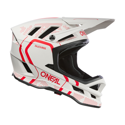 MTB-Helm O'NEAL BLADE POLYACRYLITE STRIKE Weiß/Rot