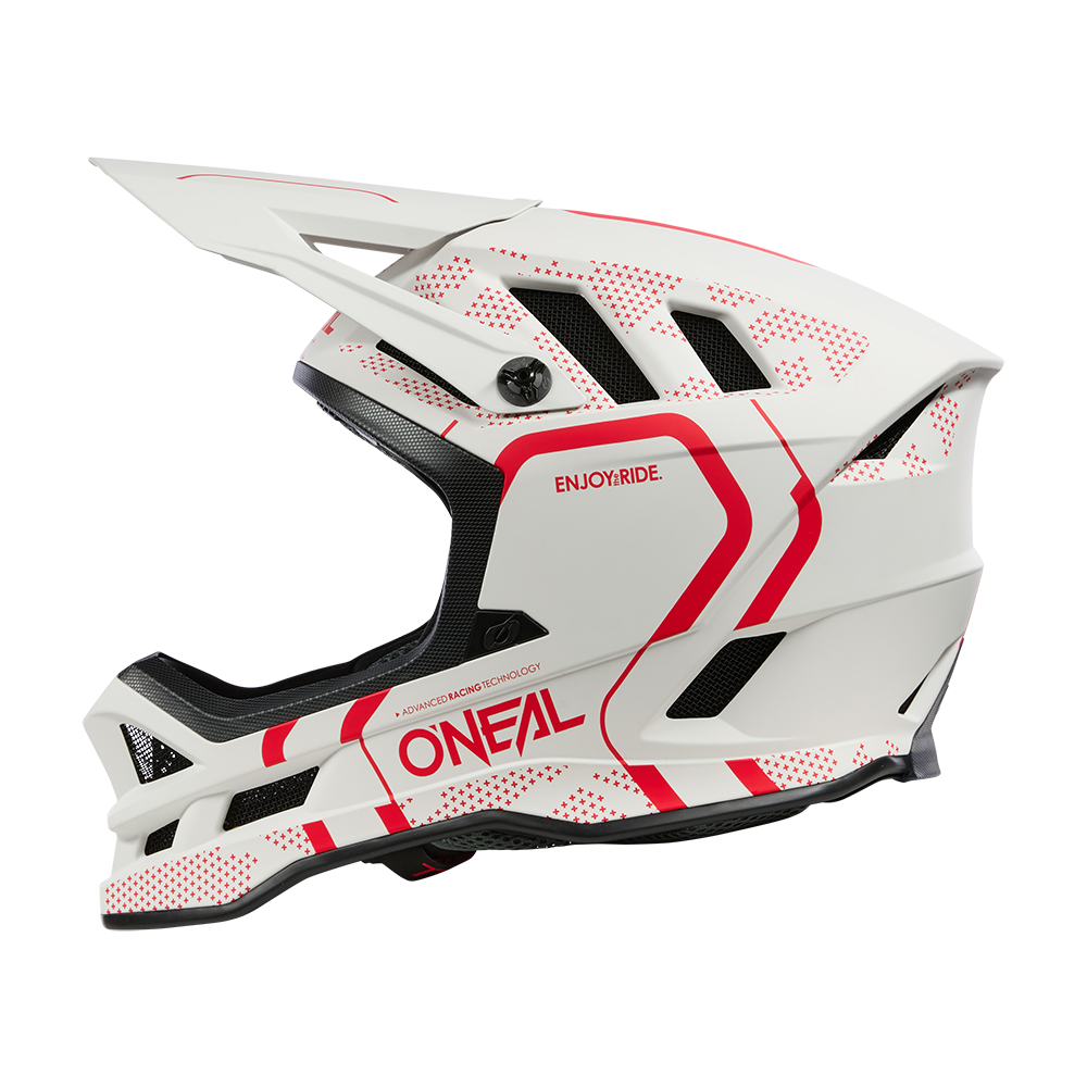O'NEAL BLADE POLYACRYLITE STRIKE Mountainbike-Helm Weiß/Rot